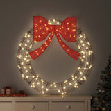 Ghirlanda con 80 LED Bianco caldo 91 x 91 x 9 cm PET