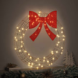 Ghirlanda con 80 LED Bianco caldo 91 x 91 x 9 cm PET