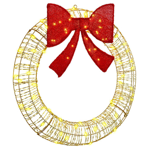 Ghirlanda con 80 LED Bianco caldo 90 cm PET