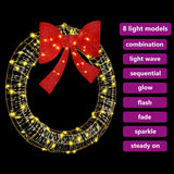 Ghirlanda con 80 LED Bianco caldo 91 x 91 x 9 cm PET