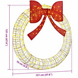 Ghirlanda con 150 LED Bianco caldo 120 cm PET