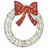 Ghirlanda con 60 LED Bianco caldo 75 cm Rattan