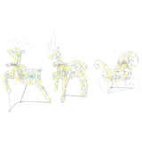 Renne LED con 60 LED 3 pcs Bianco caldo PET