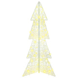 Albero di Natale con 100 LED Bianco caldo 120 cm Acrilico