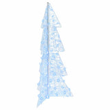 Albero di Natale con 100 LED Bianco Freddo 120 cm Acrilico