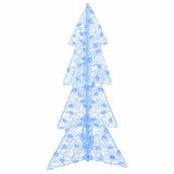 Albero di Natale con 100 LED Blu 120 cm Acrilico