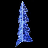Albero di Natale con 100 LED Blu 120 cm Acrilico
