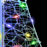 Albero di Natale con 100 LED Multicolore 120 cm Acrilico