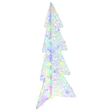 Albero di Natale con 100 LED Multicolore 120 cm Acrilico