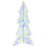 Albero di Natale con 100 LED Multicolore 120 cm Acrilico