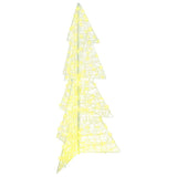 Albero di Natale con 160 LED Bianco caldo 150 cm Acrilico
