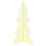 Albero di Natale con 160 LED Bianco caldo 150 cm Acrilico