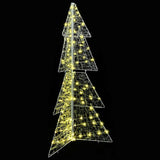 Albero di Natale con 160 LED Bianco caldo 150 cm Acrilico