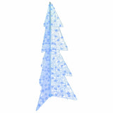 Albero di Natale con 160 LED Blu 150 cm Acrilico