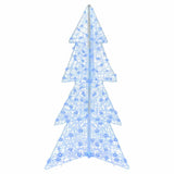 Albero di Natale con 160 LED Blu 150 cm Acrilico