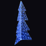 Albero di Natale con 160 LED Blu 150 cm Acrilico