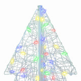 Albero di Natale con 160 LED Multicolore 150 cm Acrilico