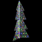 Albero di Natale con 160 LED Multicolore 150 cm Acrilico