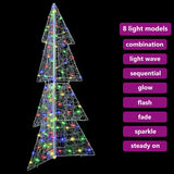 Albero di Natale con 160 LED Multicolore 150 cm Acrilico