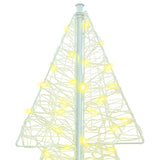 Albero di Natale con 240 LED Bianco caldo 180 cm Acrilico