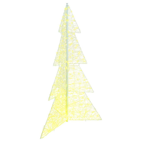 Albero di Natale con 240 LED Bianco caldo 180 cm Acrilico
