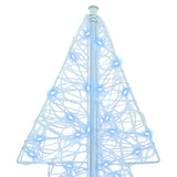 Albero di Natale con 240 LED Bianco Freddo 180 cm Acrilico