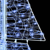 Albero di Natale con 240 LED Bianco Freddo 180 cm Acrilico