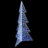 Albero di Natale con 240 LED Bianco Freddo 180 cm Acrilico