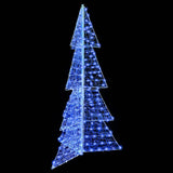 Albero di Natale con 240 LED Blu 180 cm Acrilico