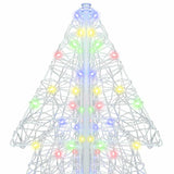Albero di Natale con 240 LED Multicolore 180 cm Acrilico