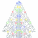 Albero di Natale con 240 LED Multicolore 180 cm Acrilico