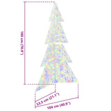 Albero di Natale con 240 LED Multicolore 180 cm Acrilico