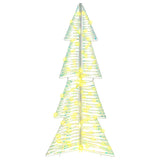 Albero di Natale con 100 LED Bianco caldo 120 cm PET