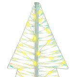 Albero di Natale con 160 LED Bianco caldo 150 cm PET