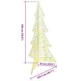 Albero di Natale con 240 LED Bianco caldo 180 cm PET