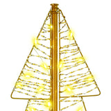Albero di Natale con 100 LED Bianco caldo 120 cm PET