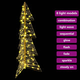 Albero di Natale con 100 LED Bianco caldo 120 cm PET