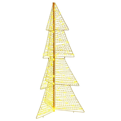 Albero di Natale con 160 LED Bianco caldo 150 cm PET