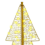 Albero di Natale con 240 LED Bianco caldo 180 cm PET