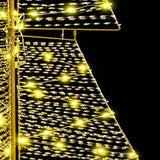 Albero di Natale con 240 LED Bianco caldo 180 cm PET