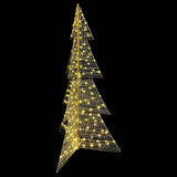 Albero di Natale con 240 LED Bianco caldo 180 cm PET