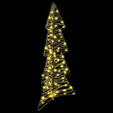 Albero di Natale con 100 LED Bianco caldo 120 cm Rattan