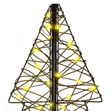 Albero di Natale con 160 LED Bianco caldo 150 cm Rattan