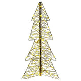 Albero di Natale con 160 LED Bianco caldo 150 cm Rattan