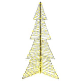 Albero di Natale con 240 LED Bianco caldo 180 cm Rattan