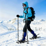 Ciaspole 3 in 1 Argento e Nero 63 x 21 cm Alluminio e HDPE