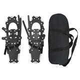 Ciaspole 3 in 1 Argento e Nero 63 x 21 cm Alluminio e HDPE
