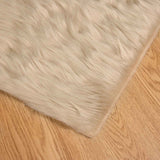 Tappeto Pecora Tafalla Beige 160 x 160 cm Poliestere