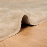 Tappeto Pecora Tafalla Beige 160 x 160 cm Poliestere