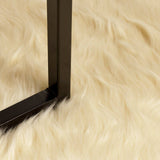 Tappeto Pecora Tafalla Crema 120 x 120 cm Poliestere